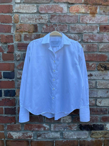 t. line 2024 the isabel shirt - white sateen