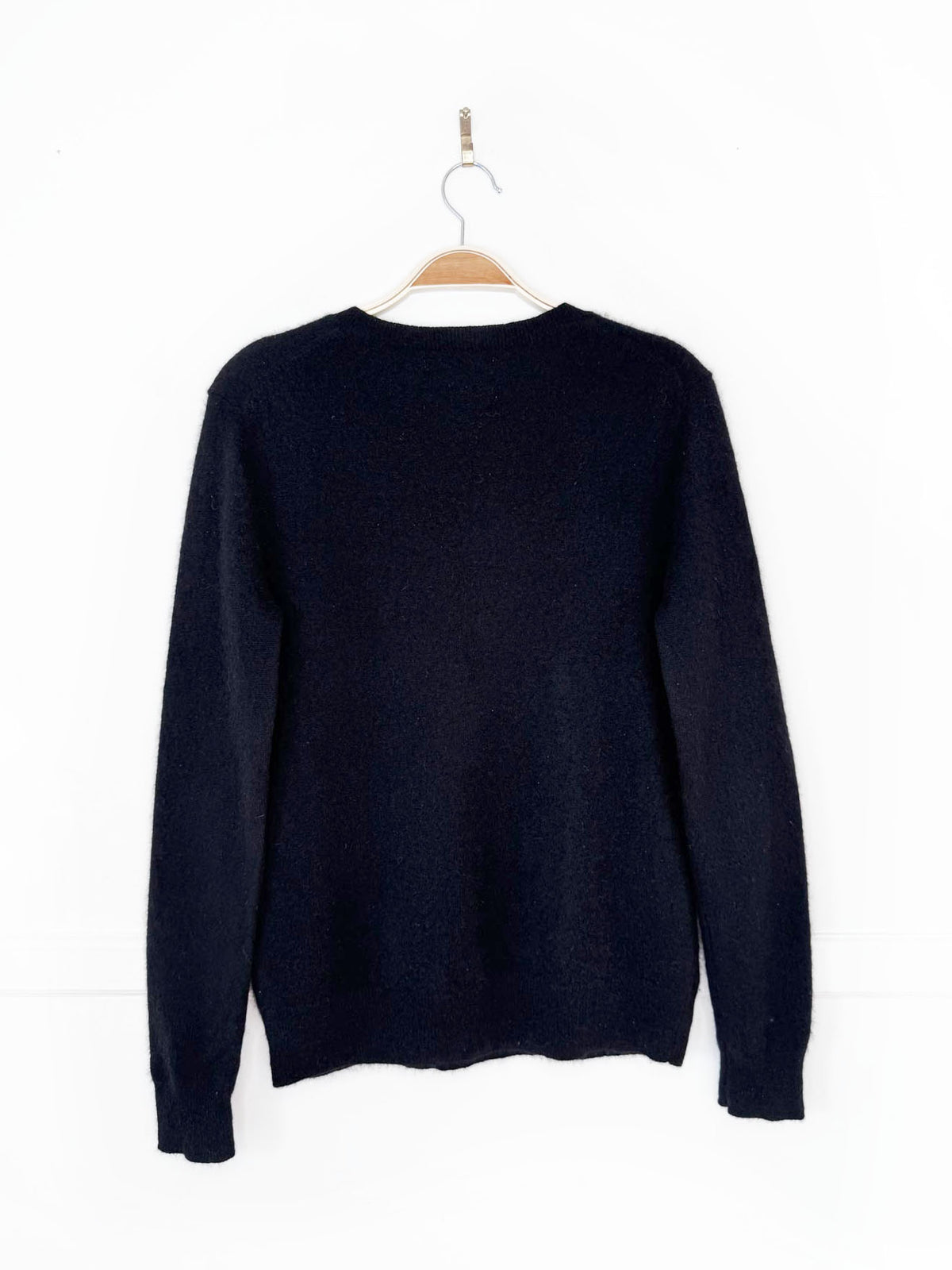 hudson north 100% cashmere plush knit v-neck sweater