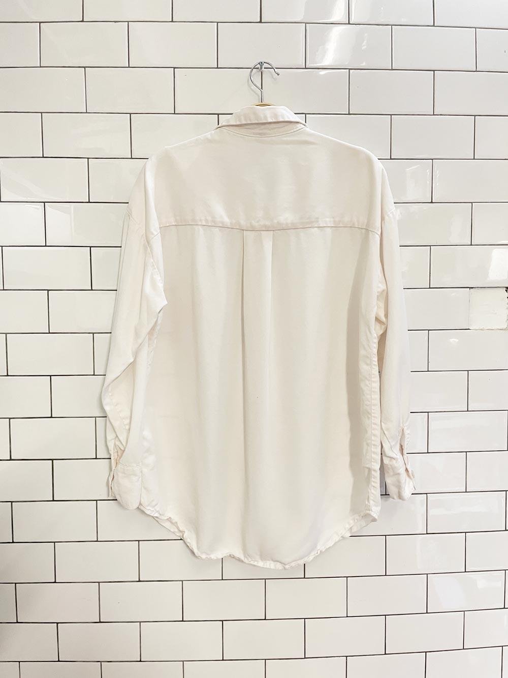 yfb oversized tencel shirt - good market thrift store