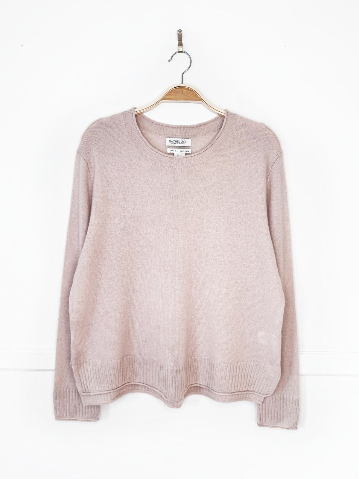 rachel zoe 100% cashmere boxy knit sweater