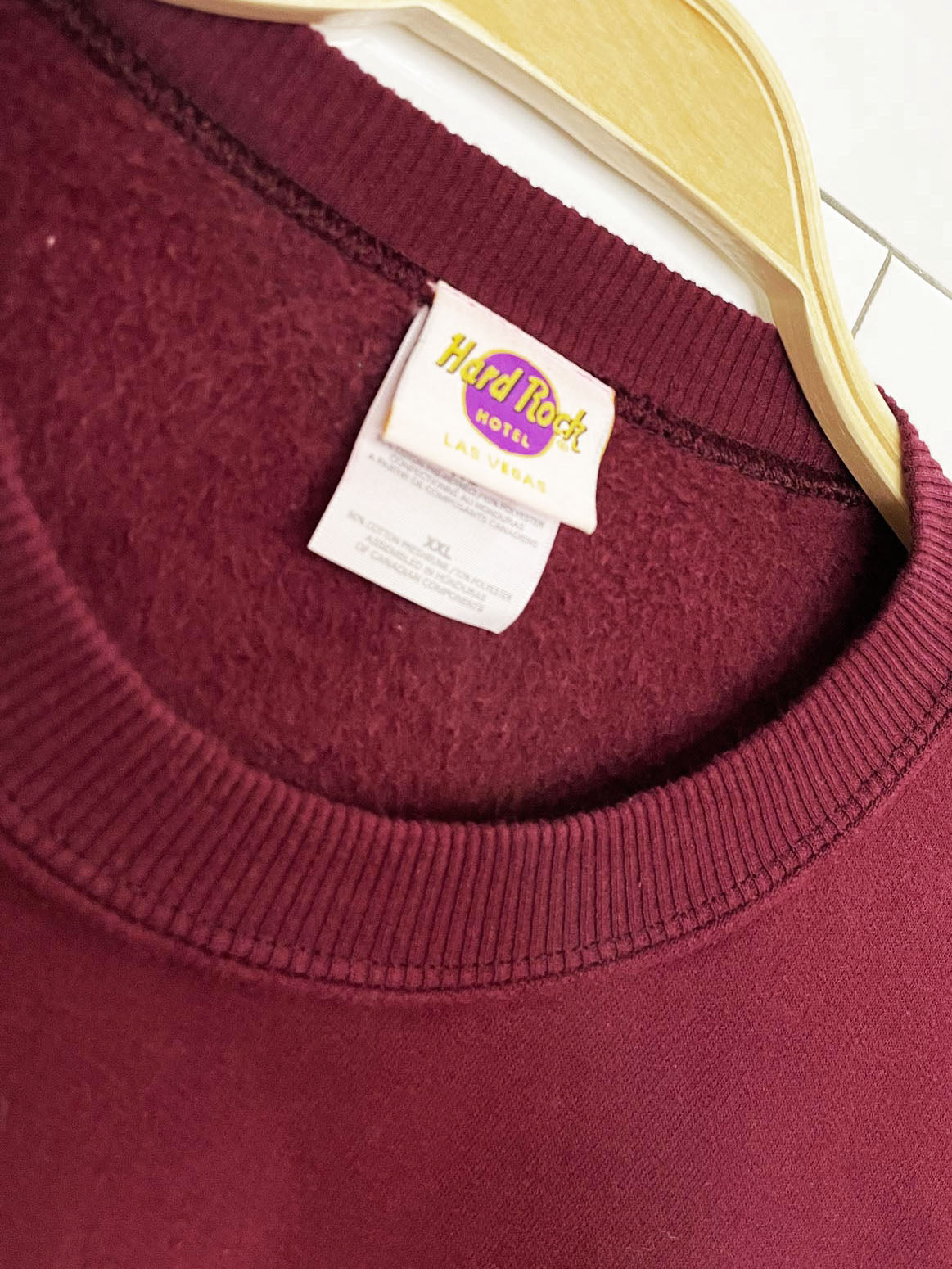 vintage 90s hard rock hotel las vegas embroidered spell out sweatshirt