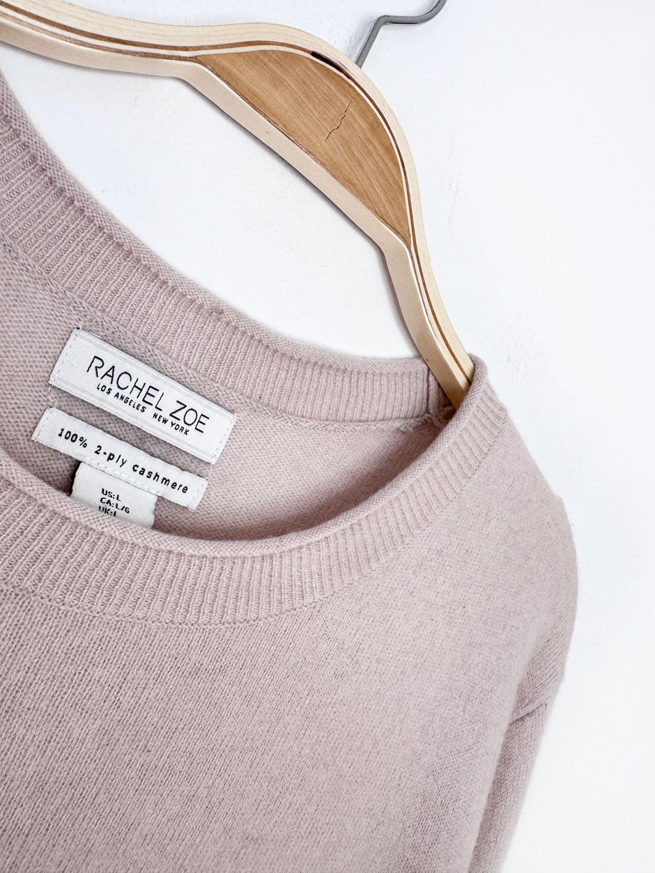 rachel zoe 100% cashmere boxy knit sweater