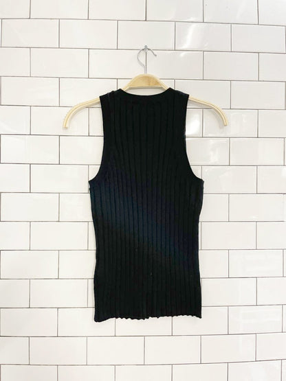 banana republic 100% merino wool chunky rib tank - good market thrift store