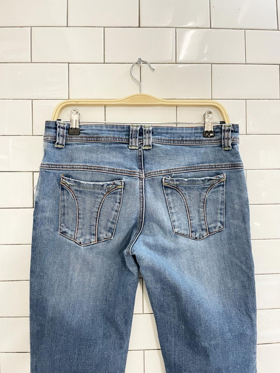 vintage 00s h&m low - waist bootcut jeans - good market thrift store