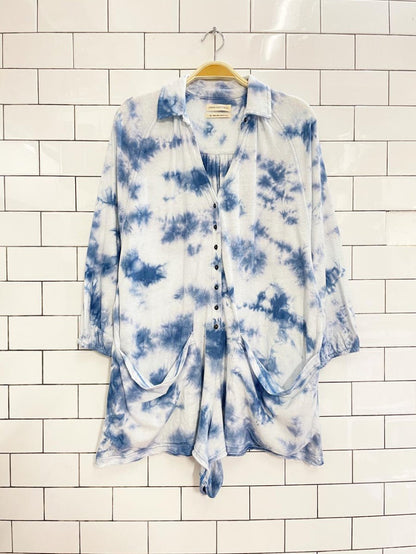 UO tie dye benny slouchy playsuit - good market thrift store