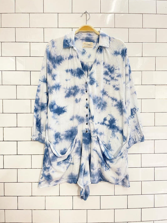 UO tie dye benny slouchy playsuit - good market thrift store