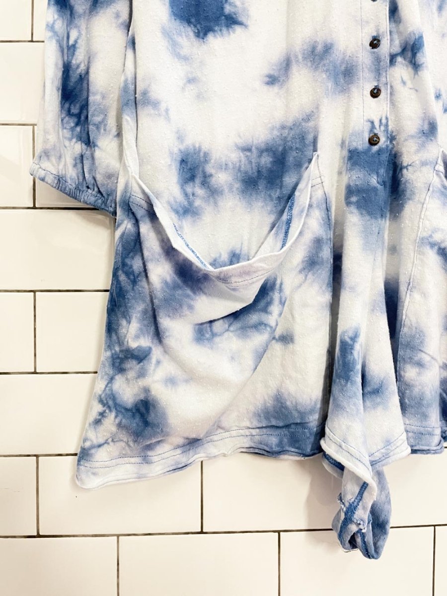 UO tie dye benny slouchy playsuit - good market thrift store