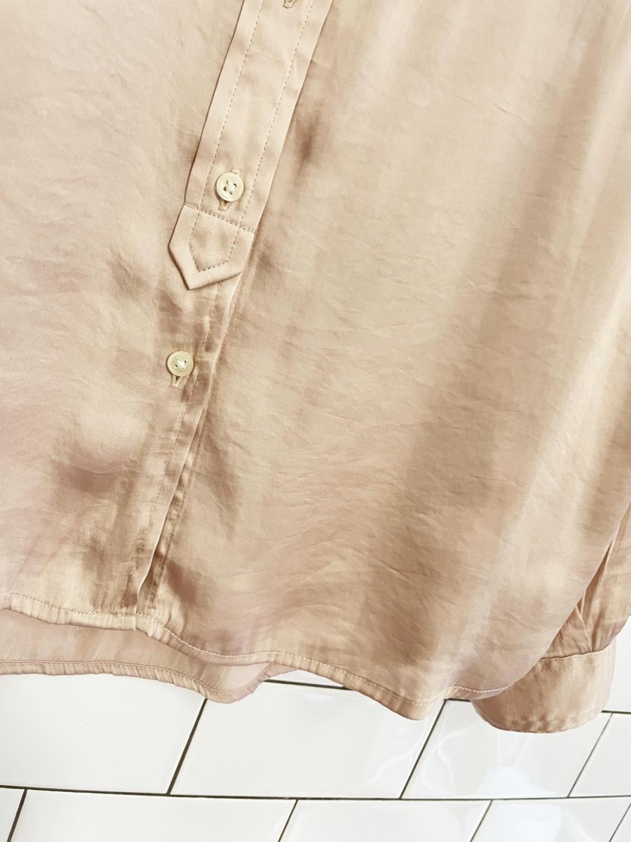 banana republic champane satin blouse - good market thrift store