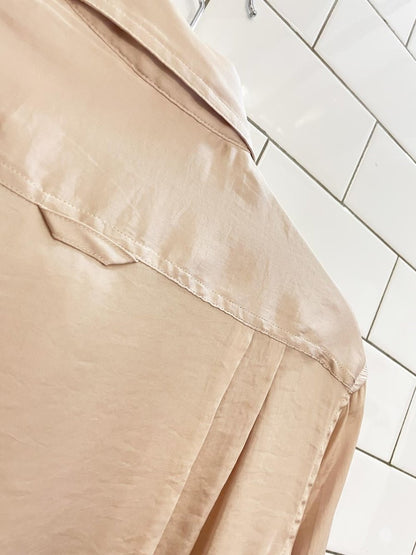 banana republic champane satin blouse - good market thrift store