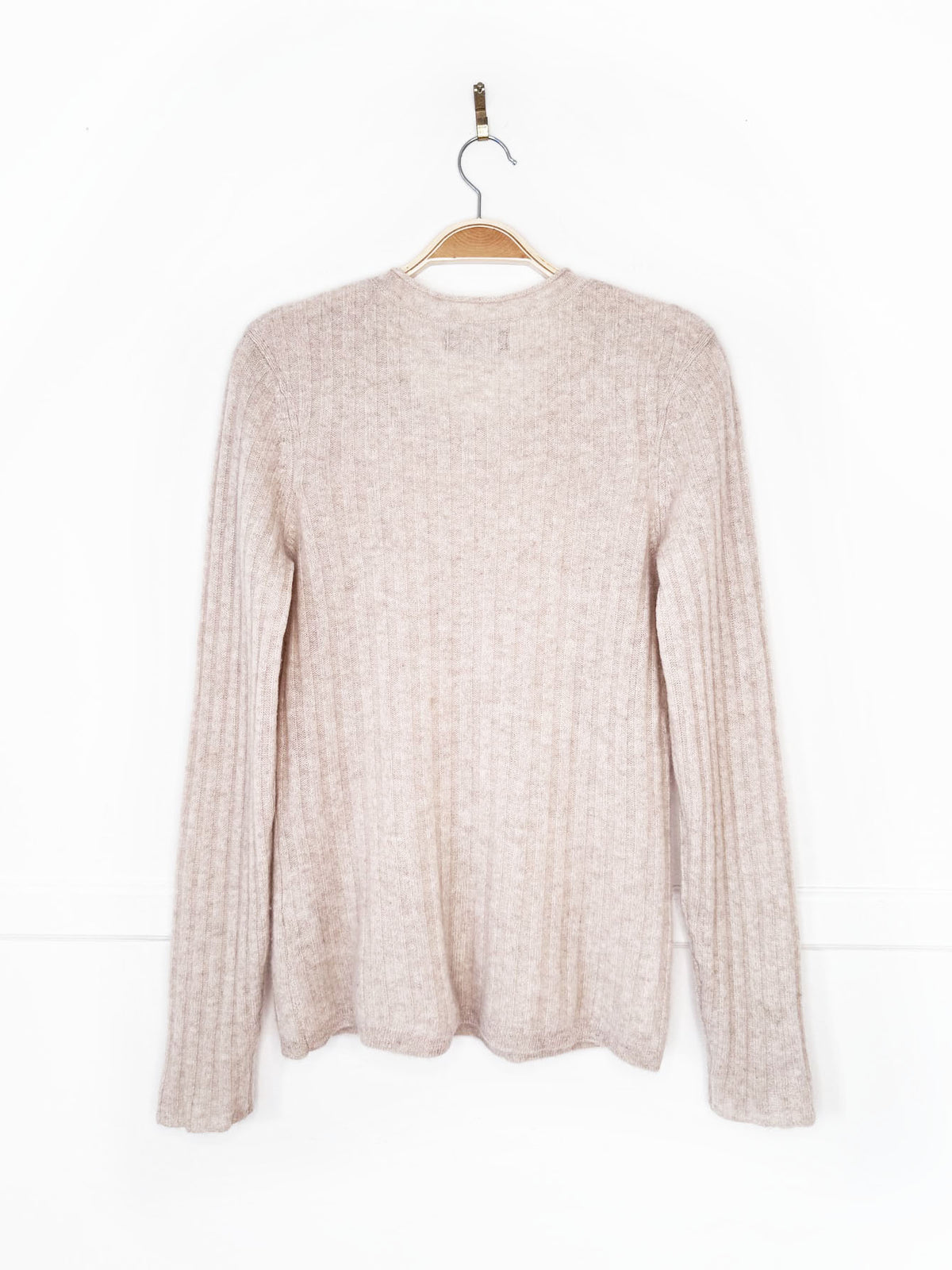 naadam 100% cashmere chunky rib knit sweater