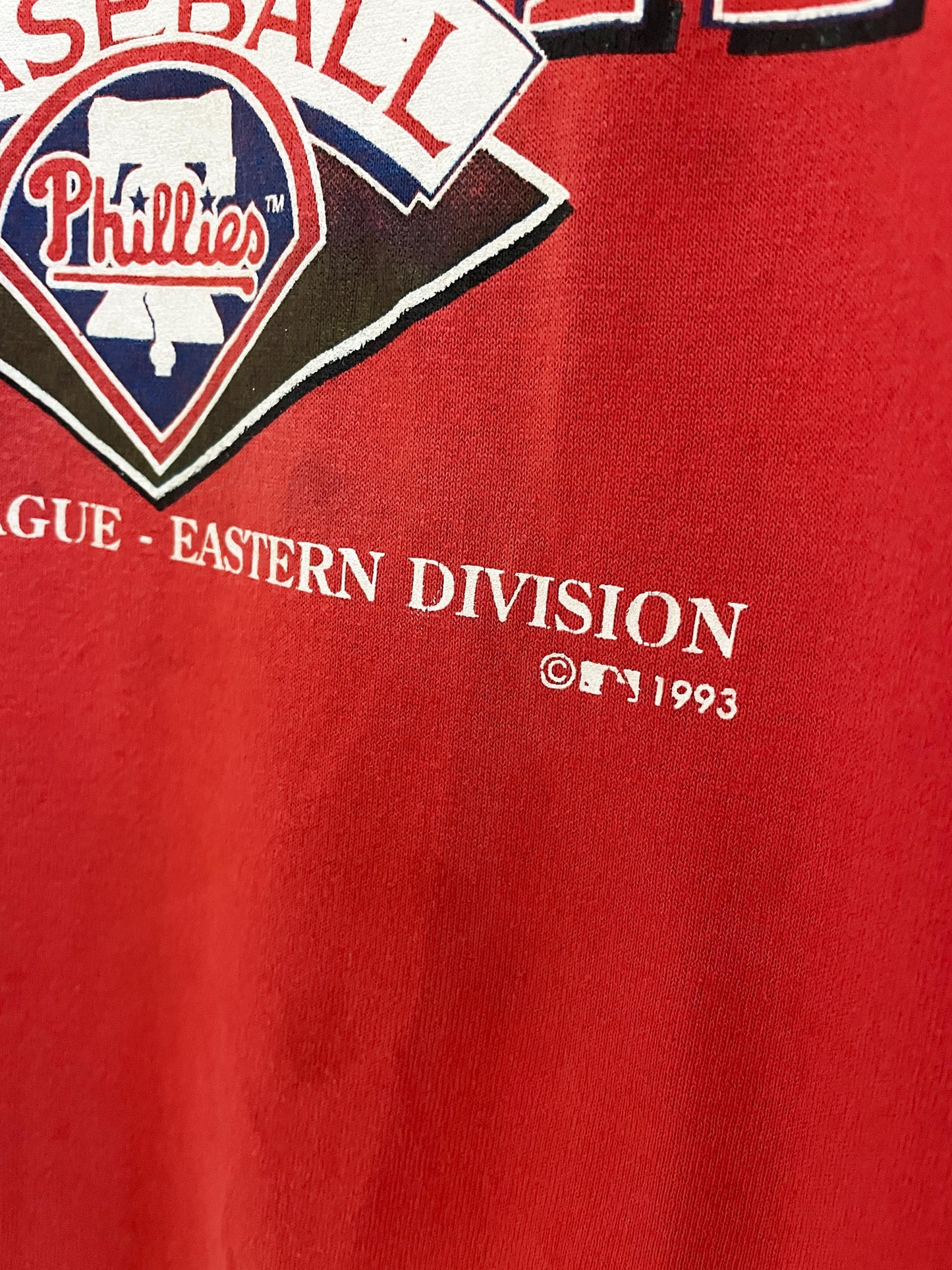 vintage 90s phillies baseball MLB soft single stitch tee | made in usa | trench