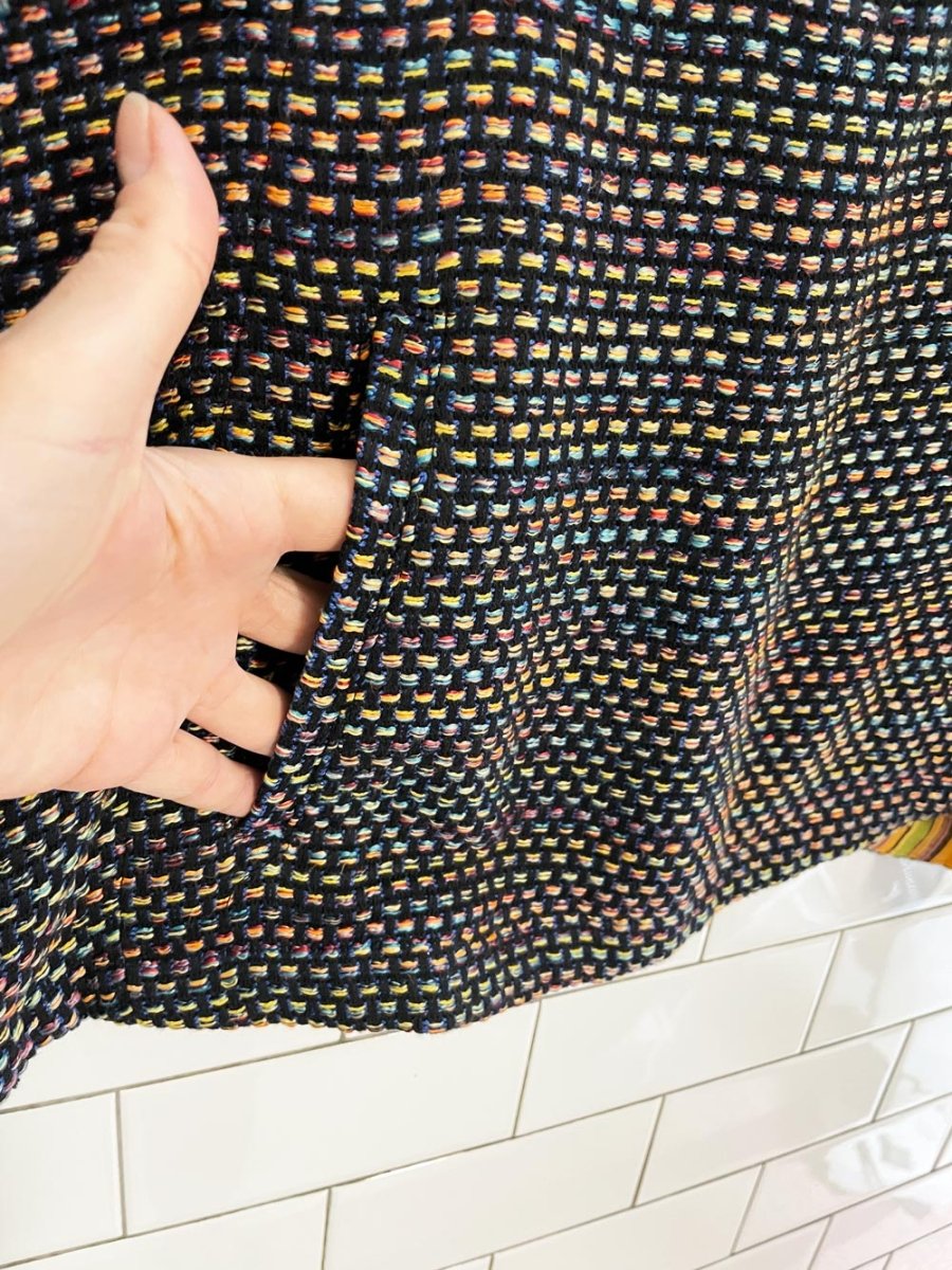 warm pre - fall 2020 col. woven boho pullover | made in USA - good market thrift store