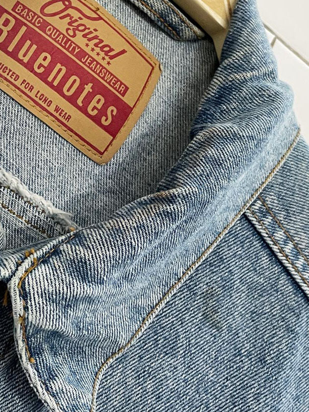 vintage 90s bluenotes jeanswear denim vest top