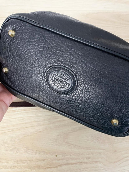 vintage roots top handle leather crossbody bag - good market thrift store