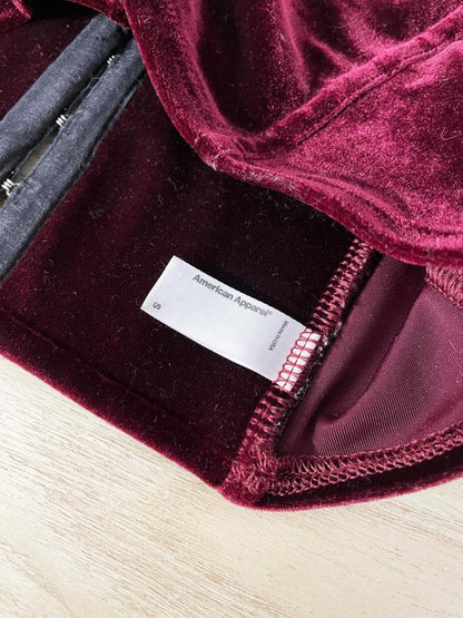american apparel velvet bustier crop tank - good market thrift store