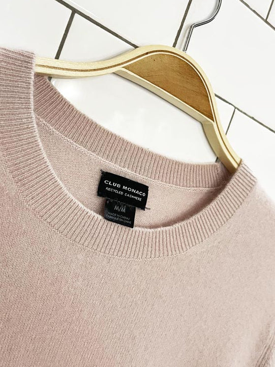 club monaco 100% recycled cashmere sweater