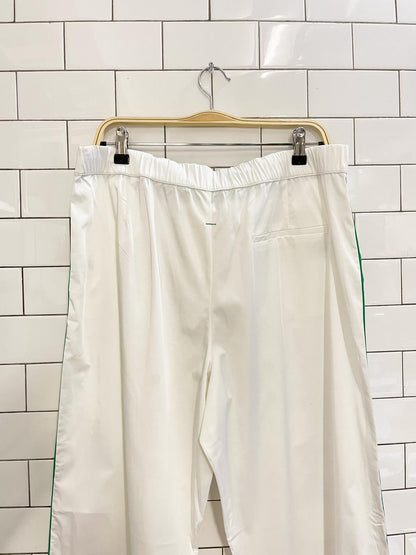 nwt zara satin stripe wide leg track pant - good market thrift store