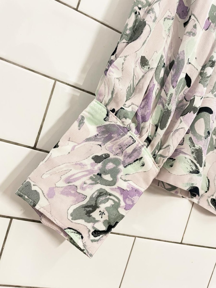 club monaco pastel floral blouse - good market thrift store