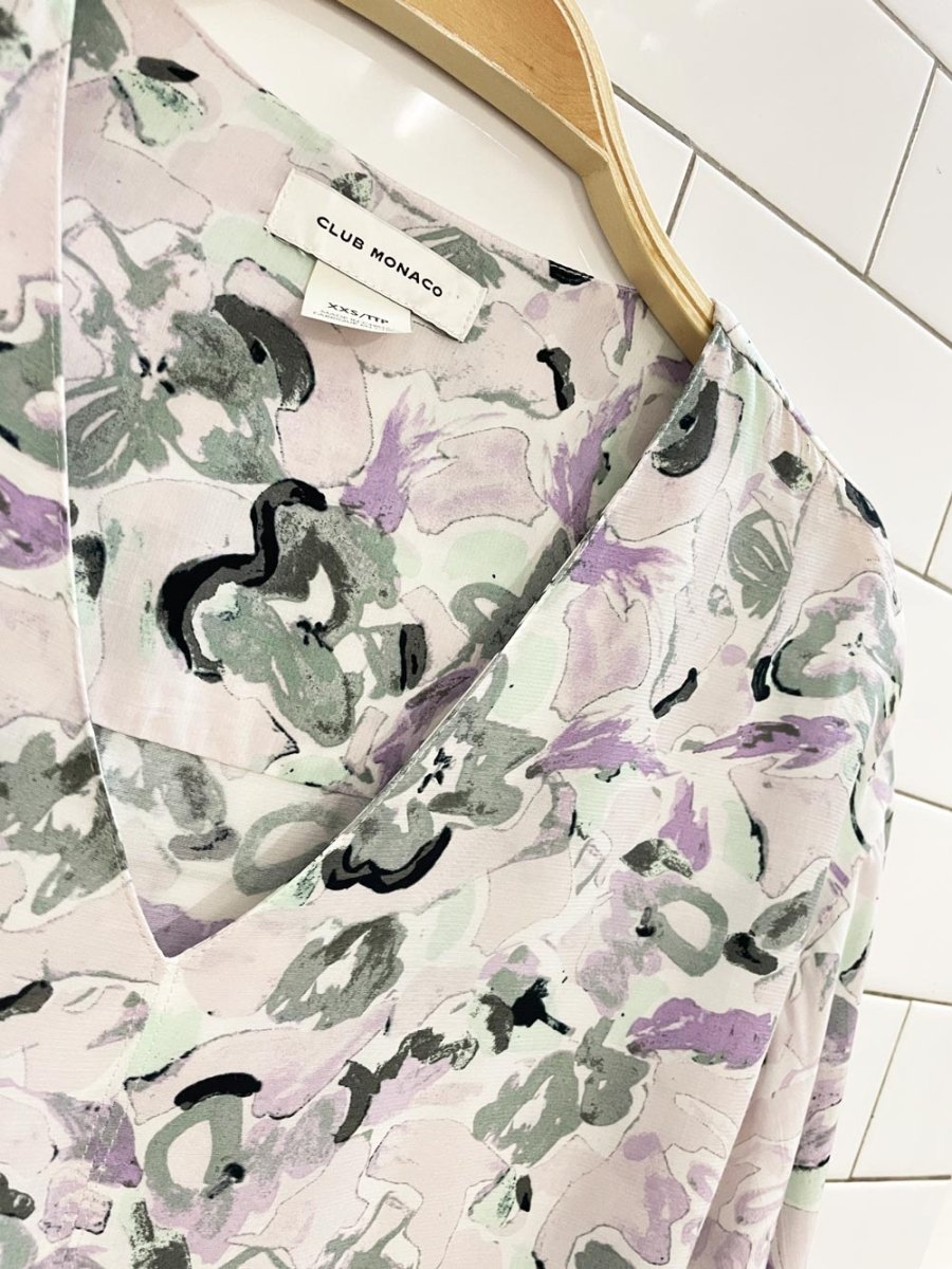 club monaco pastel floral blouse - good market thrift store