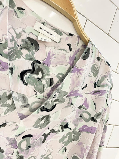 club monaco pastel floral blouse - good market thrift store