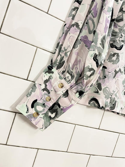 club monaco pastel floral blouse - good market thrift store