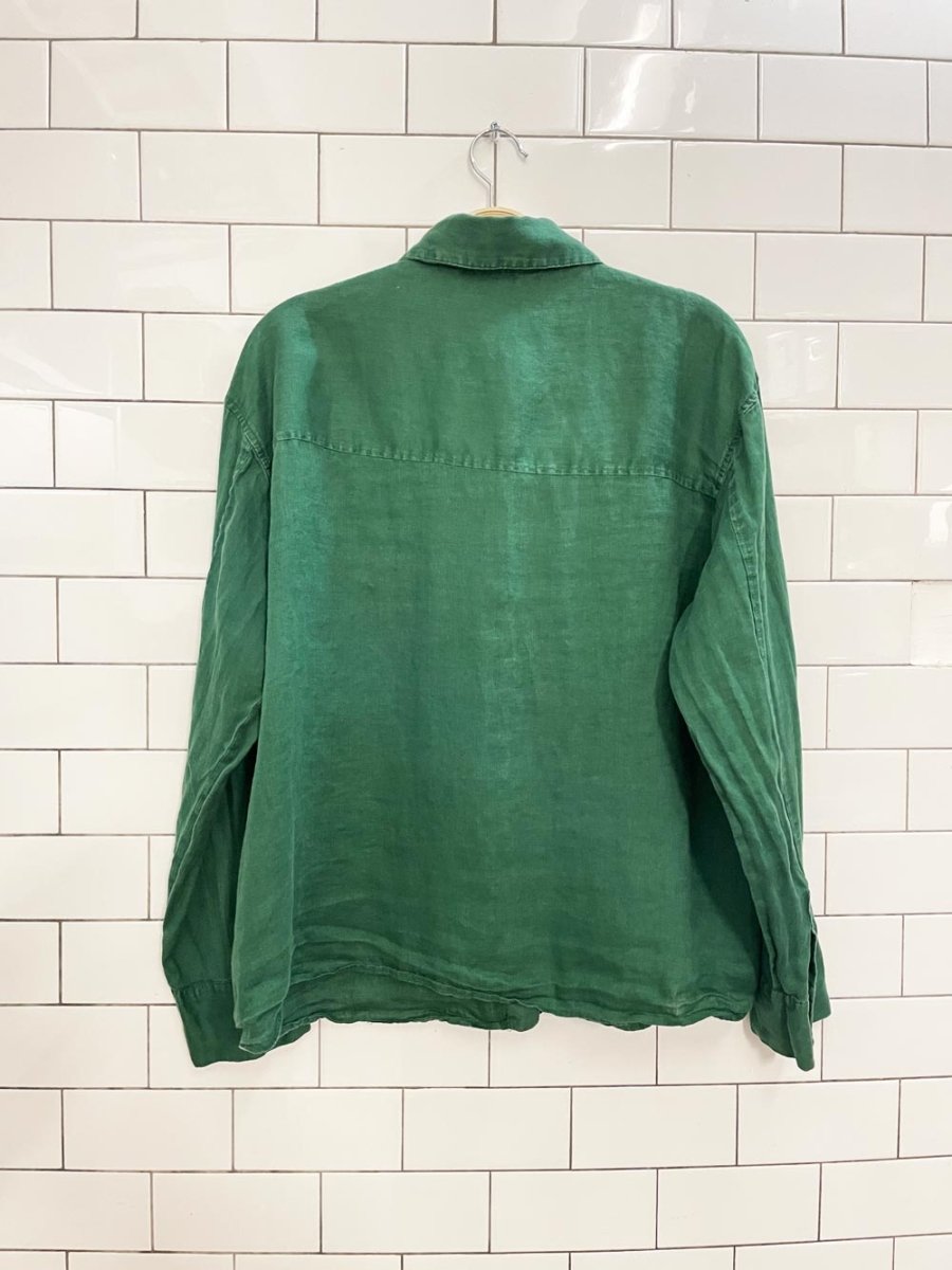 zara 100% linen shirt - good market thrift store
