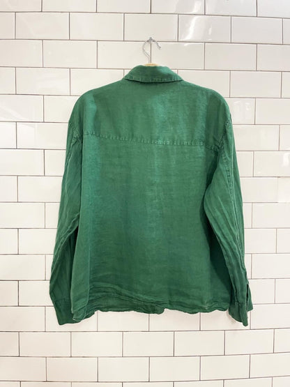 zara 100% linen shirt - good market thrift store