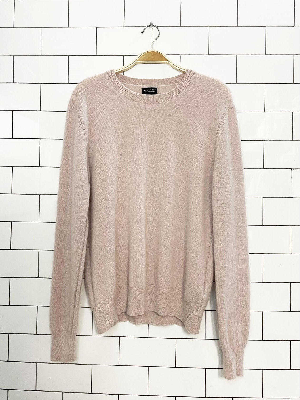 club monaco 100% recycled cashmere sweater
