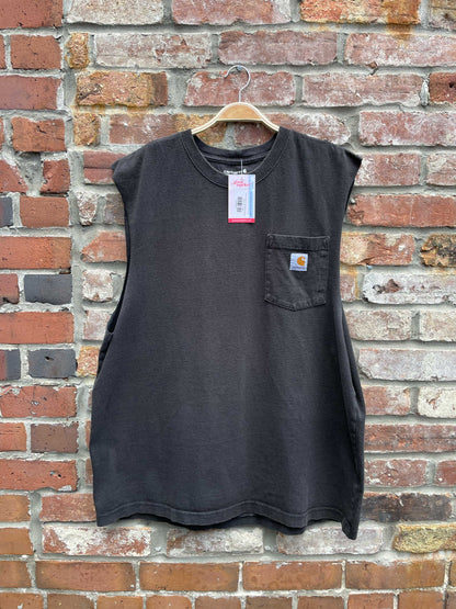 carhartt loose fit sleeveless pocket tee