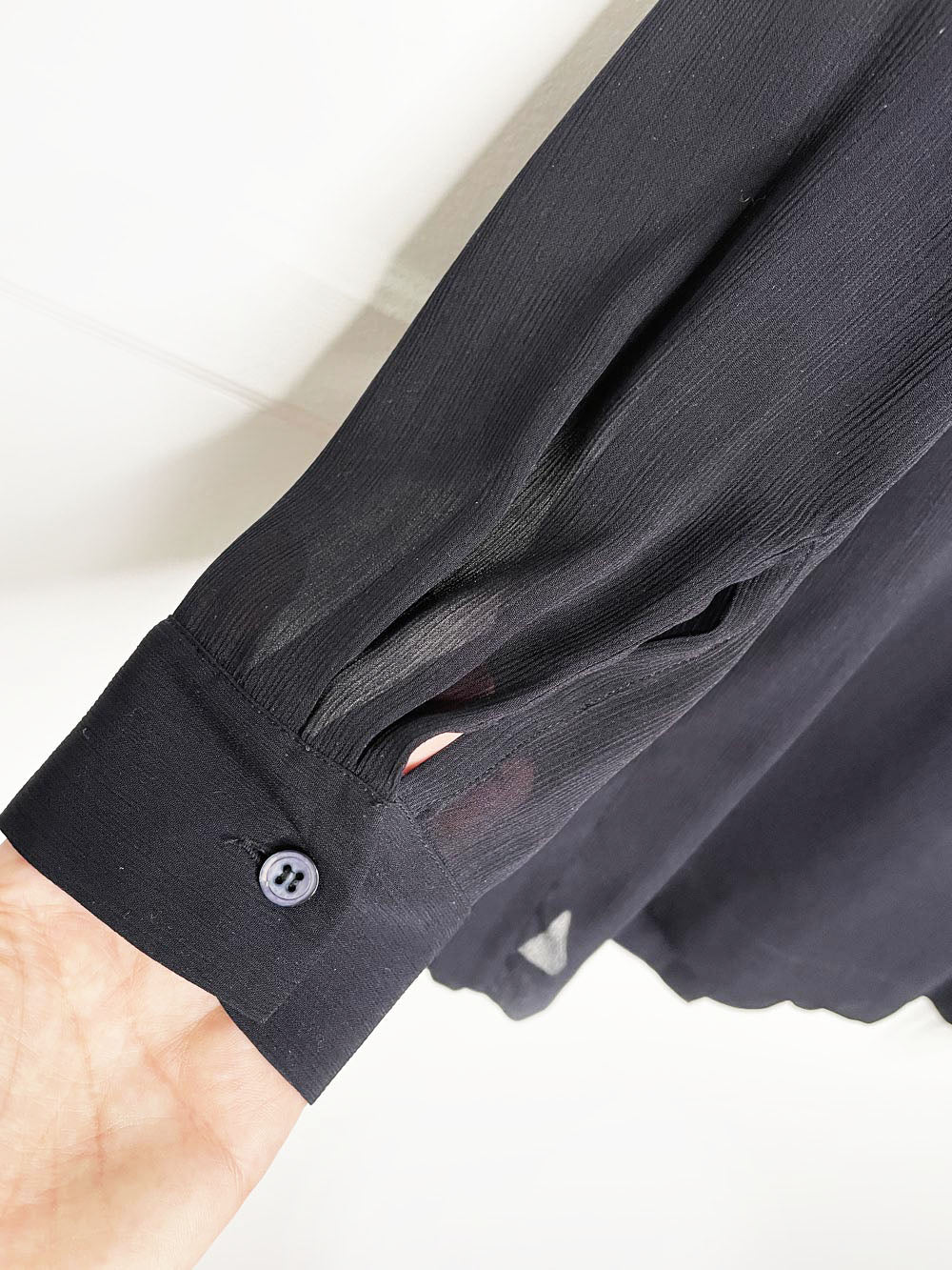 vintage 90s ports chiffon tie front flowy blouse