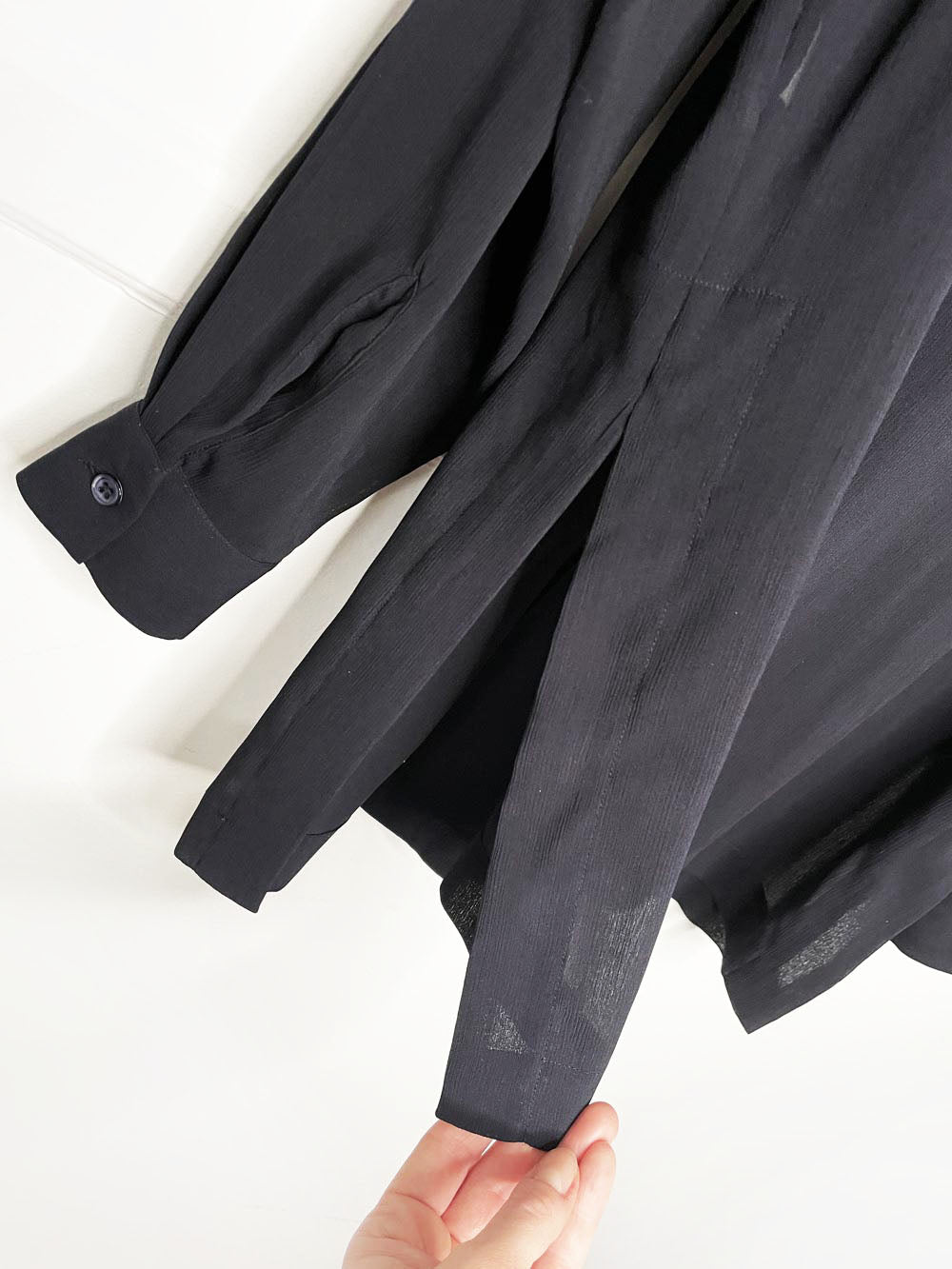 vintage 90s ports chiffon tie front flowy blouse