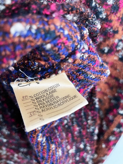 vintage 80s lievre sweetheart cotton - blend knit sweater - good market thrift store