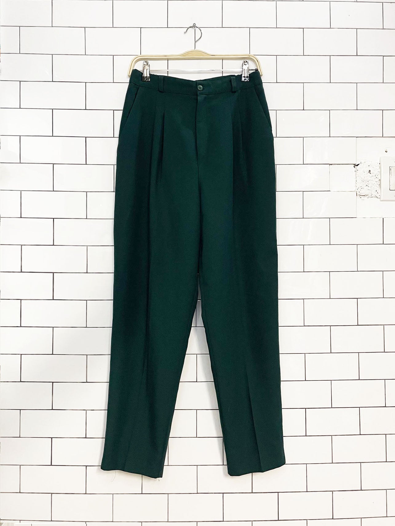 vintage briggs new york pleated trousers  | made in usa