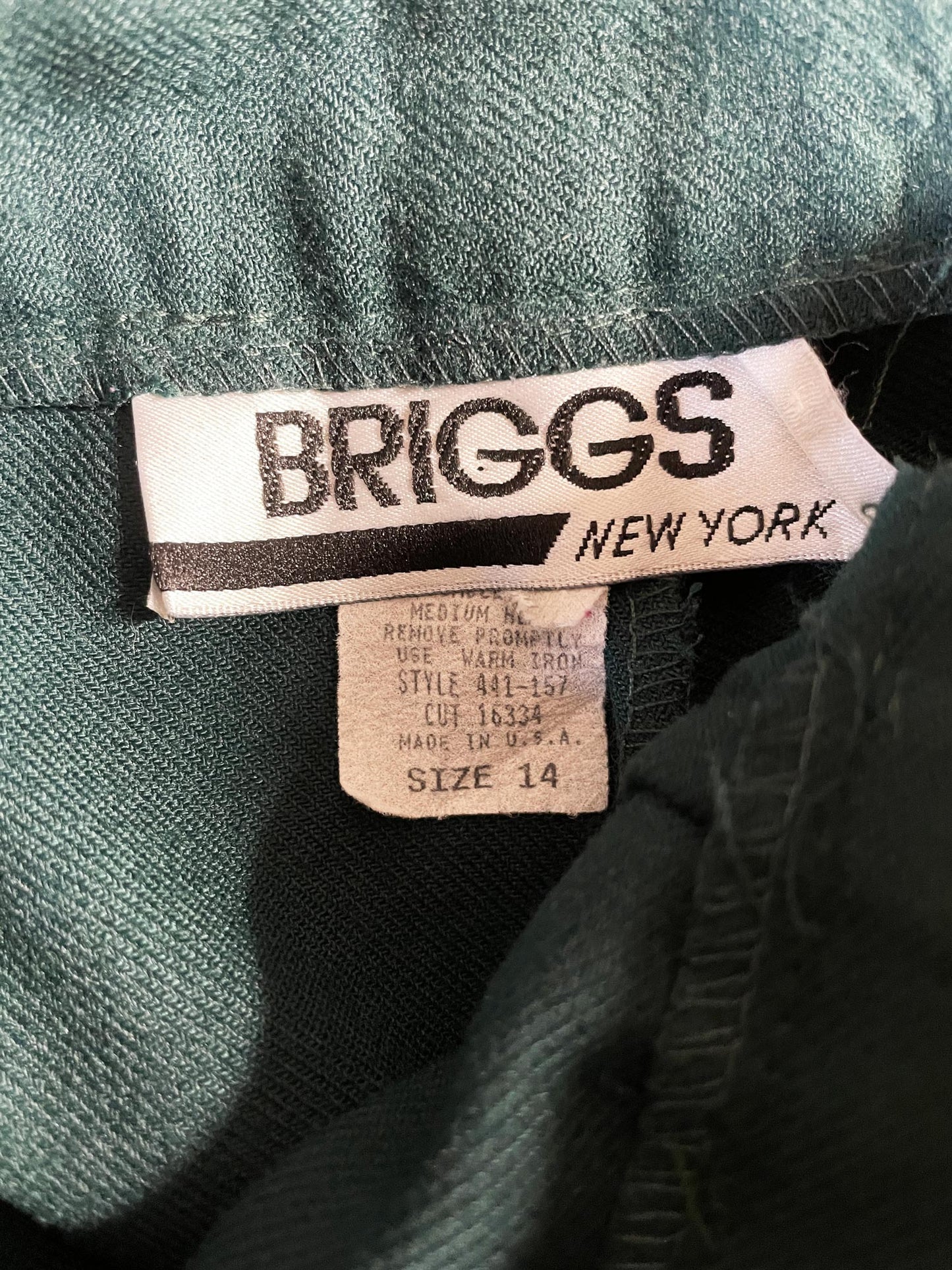 vintage briggs new york pleated trousers  | made in usa