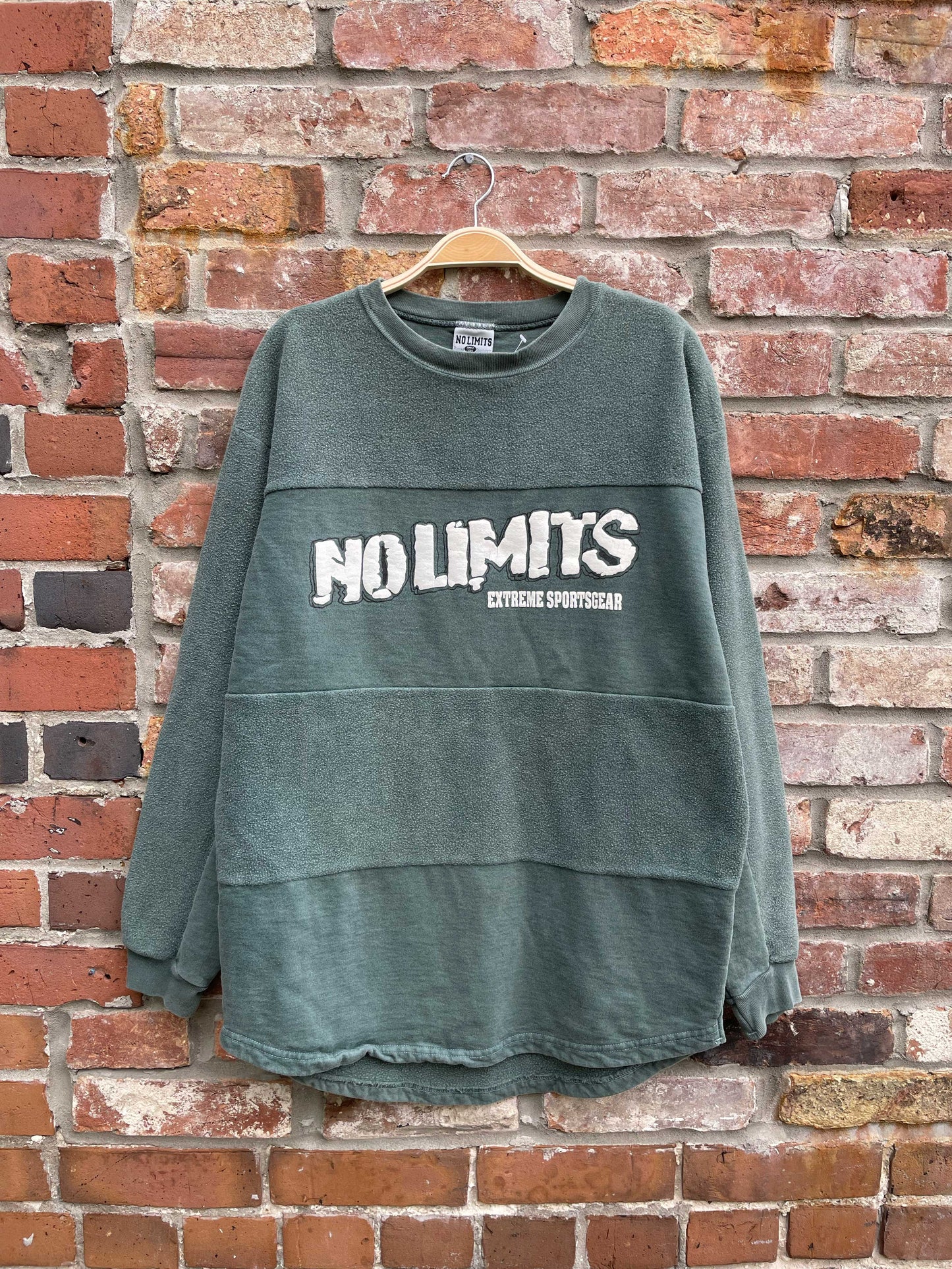 vintage 90s no limits panelled sweatshirt