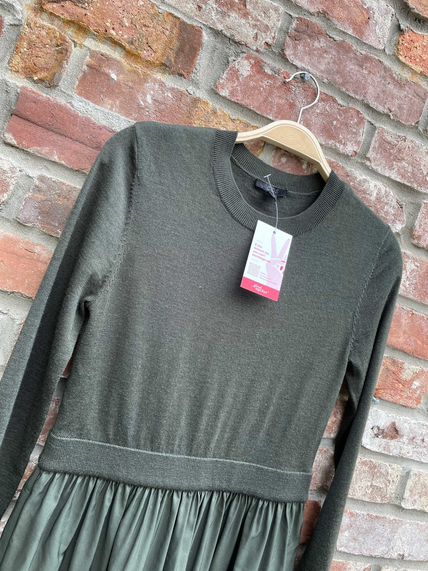 COS wool top long sleeve dress