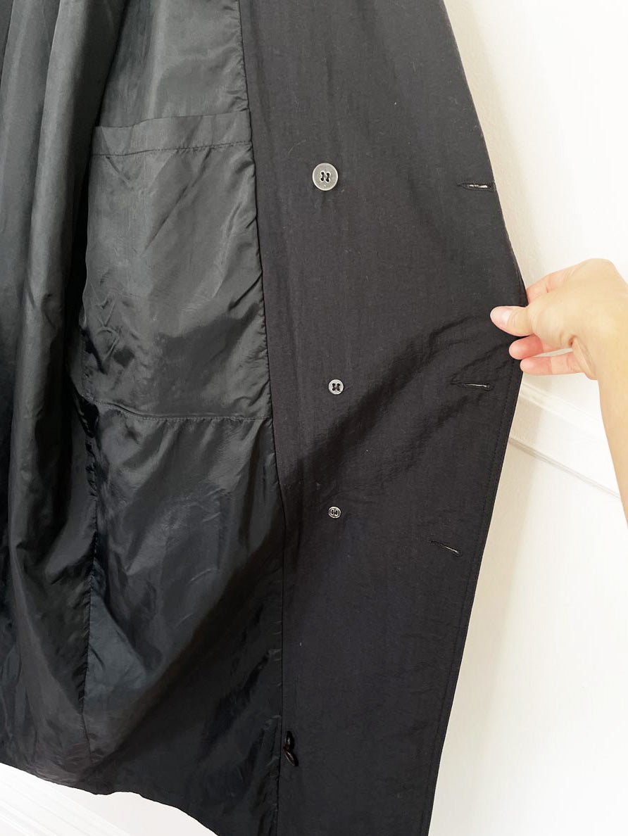 vintage 90s DASH nylon classic trench coat - good market thrift store