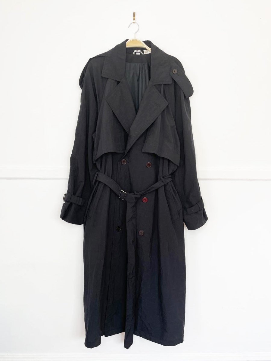 vintage 90s DASH nylon classic trench coat - good market thrift store