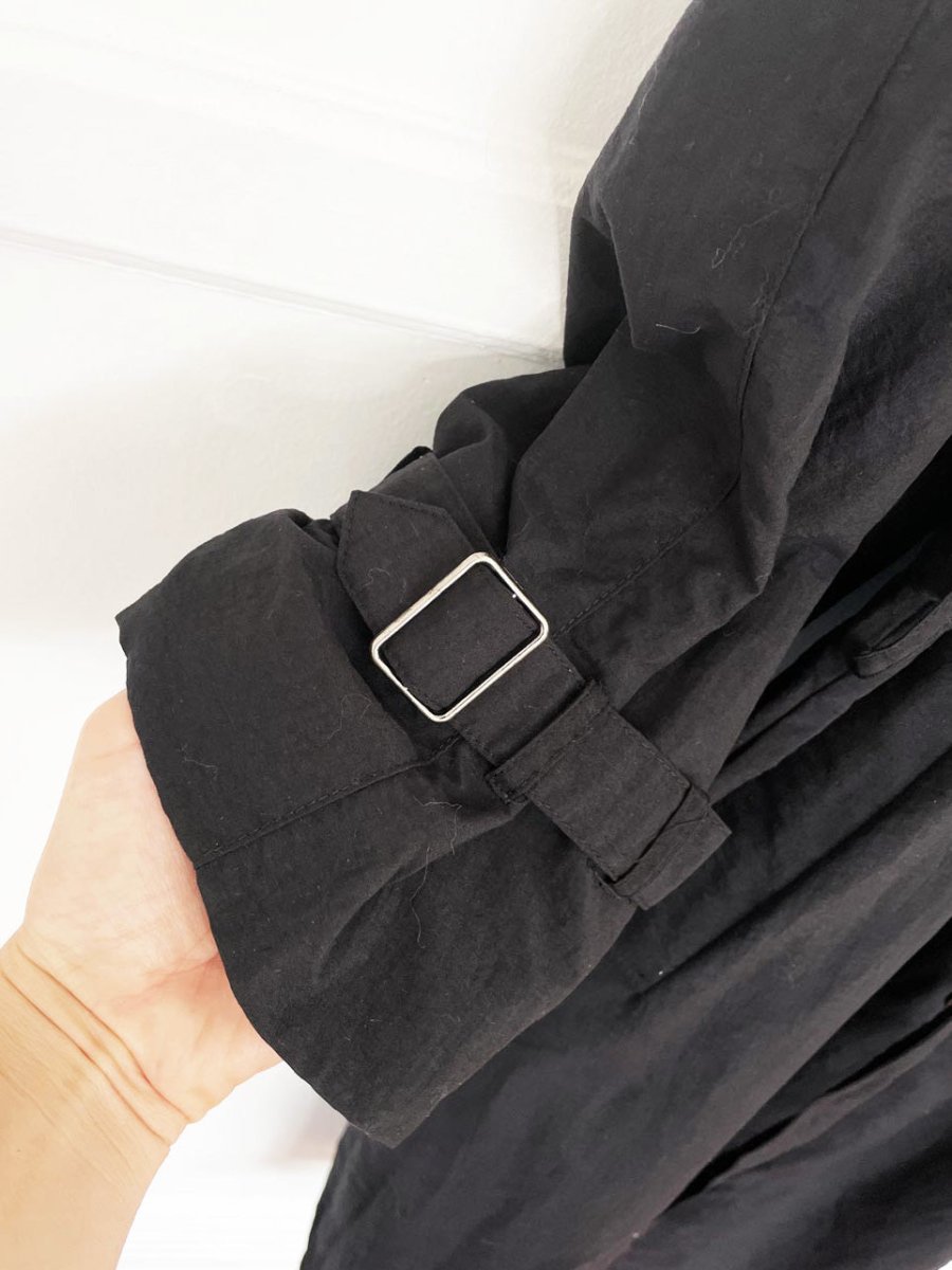 vintage 90s DASH nylon classic trench coat - good market thrift store