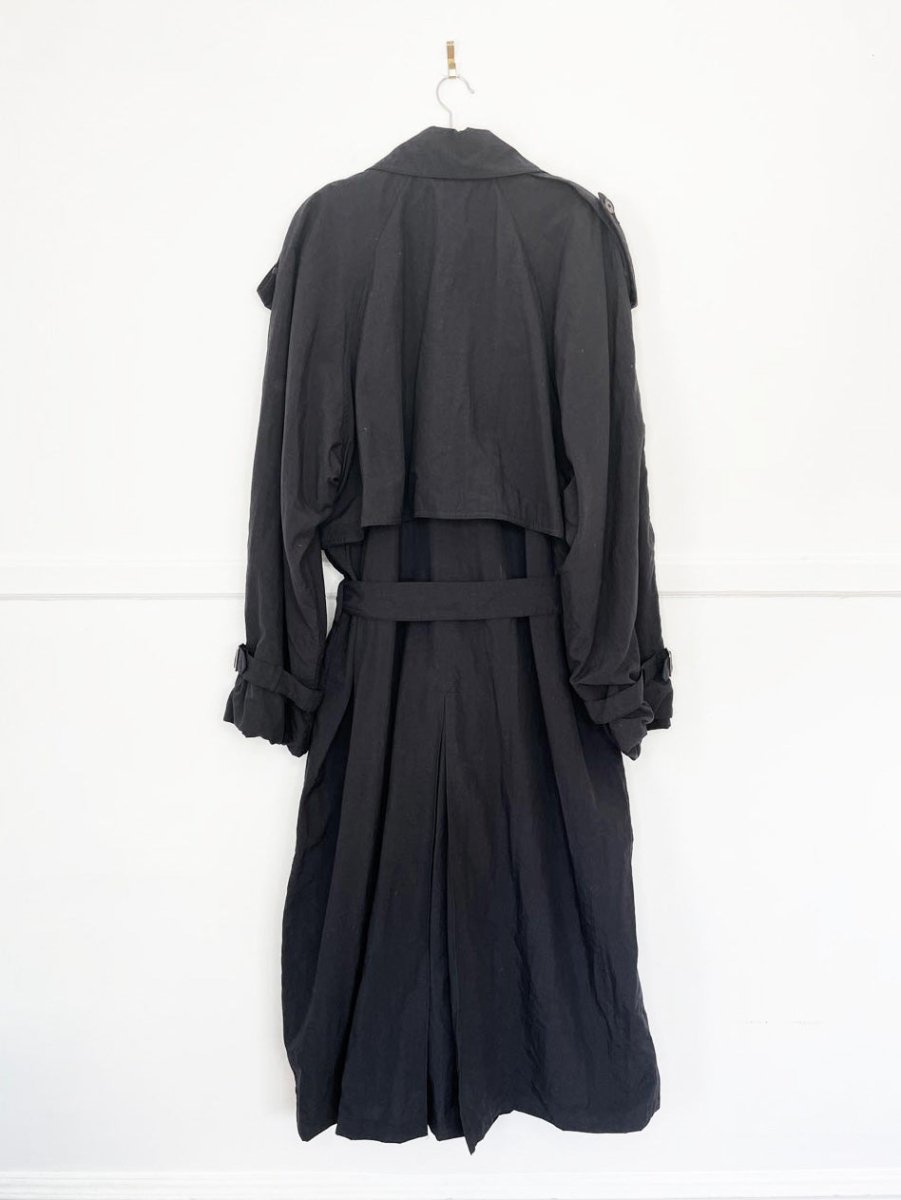 vintage 90s DASH nylon classic trench coat - good market thrift store