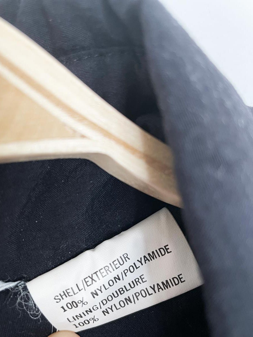 vintage 90s DASH nylon classic trench coat - good market thrift store