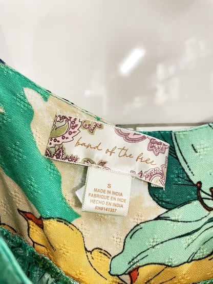 band of the free renata tropical tiered mini dress - good market thrift store