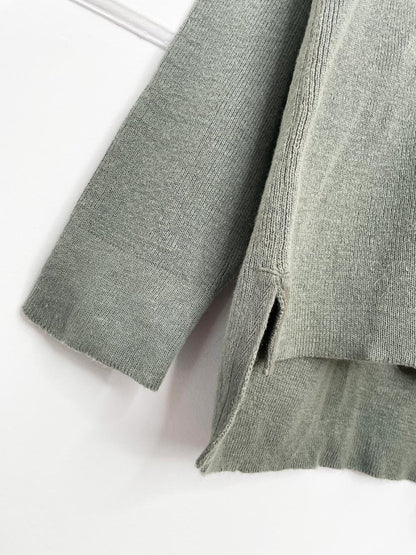 vintage 00s northern spirit ramie - cotton 1/4 button sweater - good market thrift store