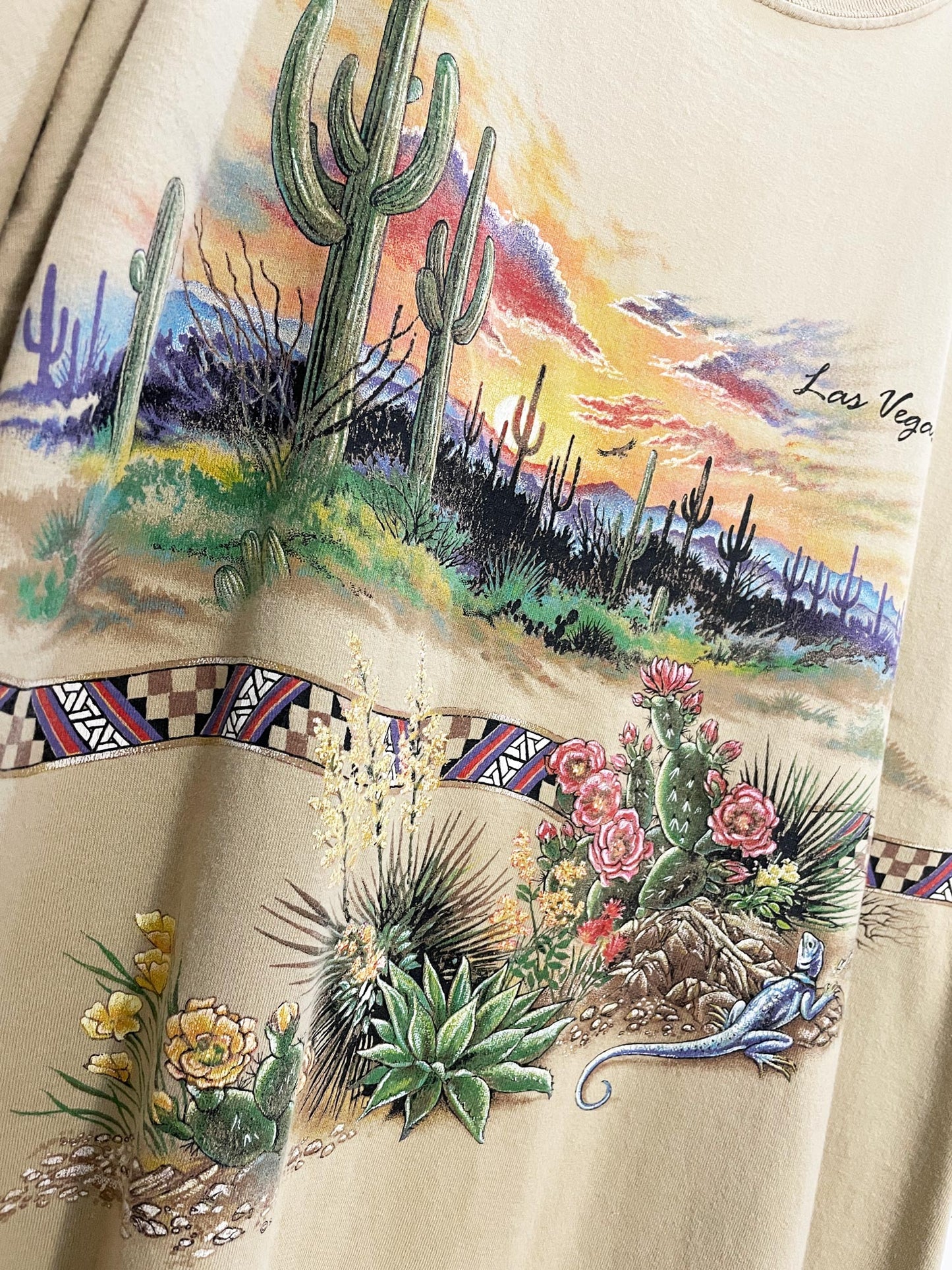 vintage 90s san segal southwestern las vegas desert tee