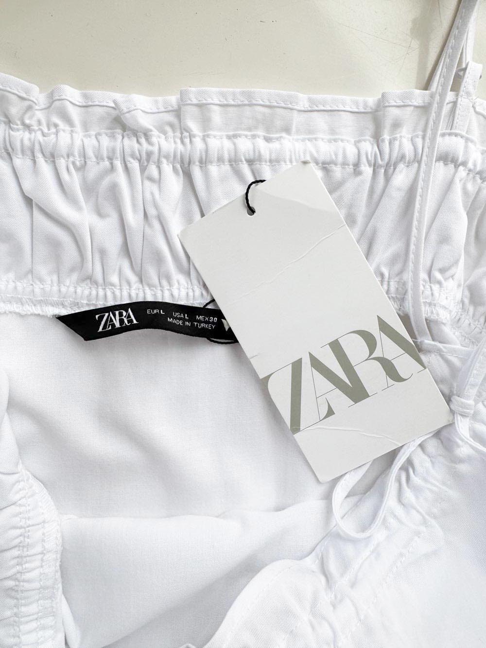 nwt zara ruffle top ruched mini dress