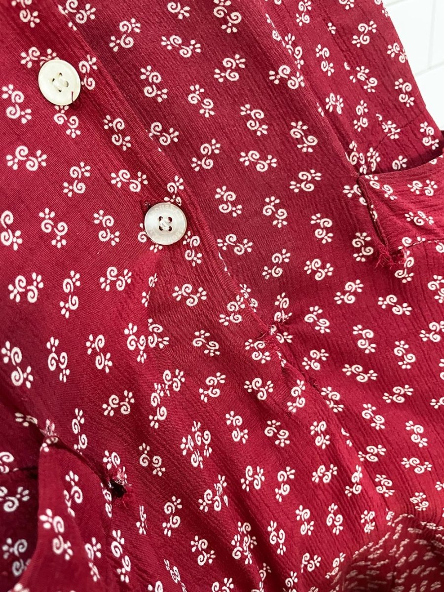 vintage 90s club monaco 1/2 button sleeveless midi dress - good market thrift store