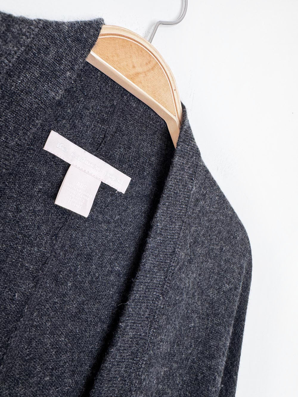 the cashmere project 100% cashmere knit open sweater cape