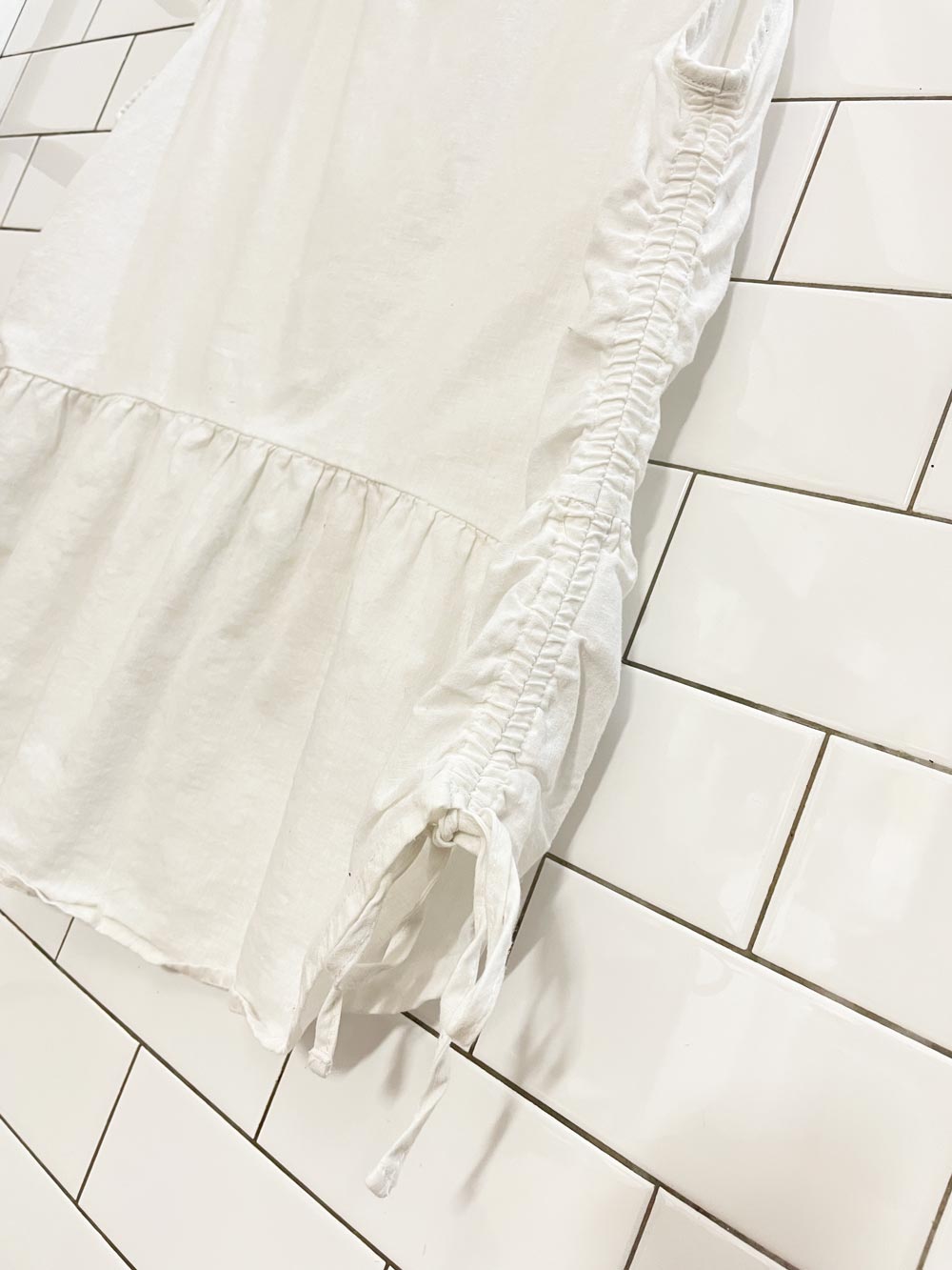 soya concept linen - blend drawstring side tank - good market thrift store