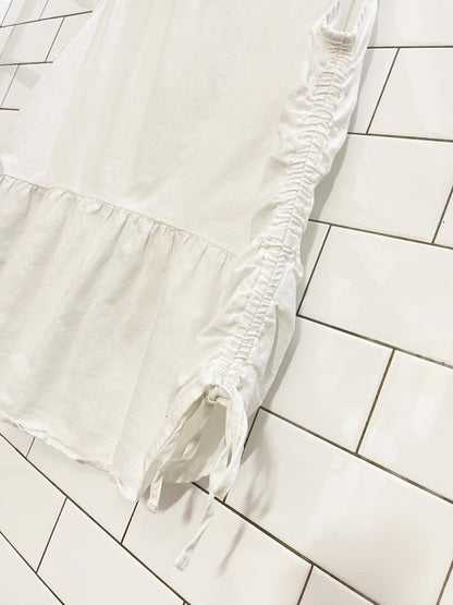 soya concept linen - blend drawstring side tank - good market thrift store