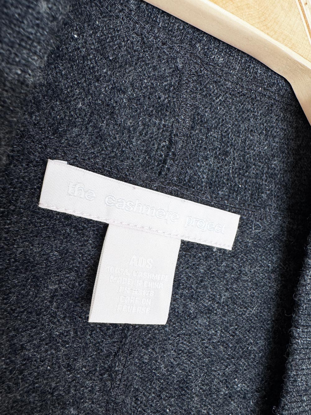 the cashmere project 100% cashmere knit open sweater cape